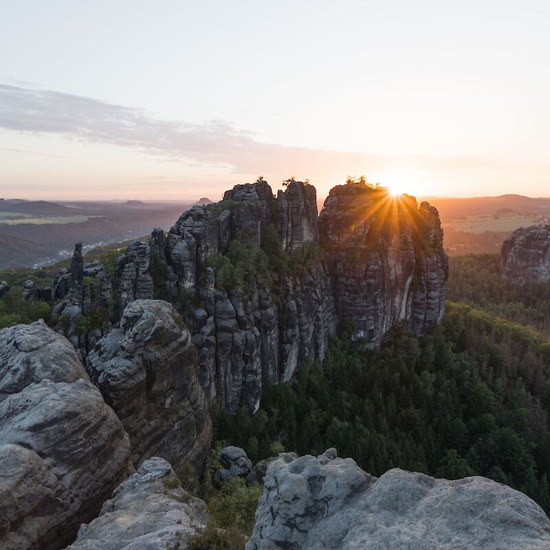 Schrammtor in der Abendsonne