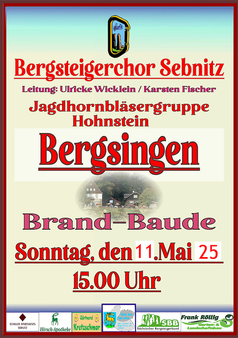 1. diesjähriges Chorkonzert am 11. Mai 2025