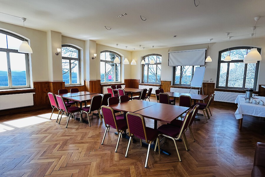 mit Aussicht auf die Sächsische Schweiz